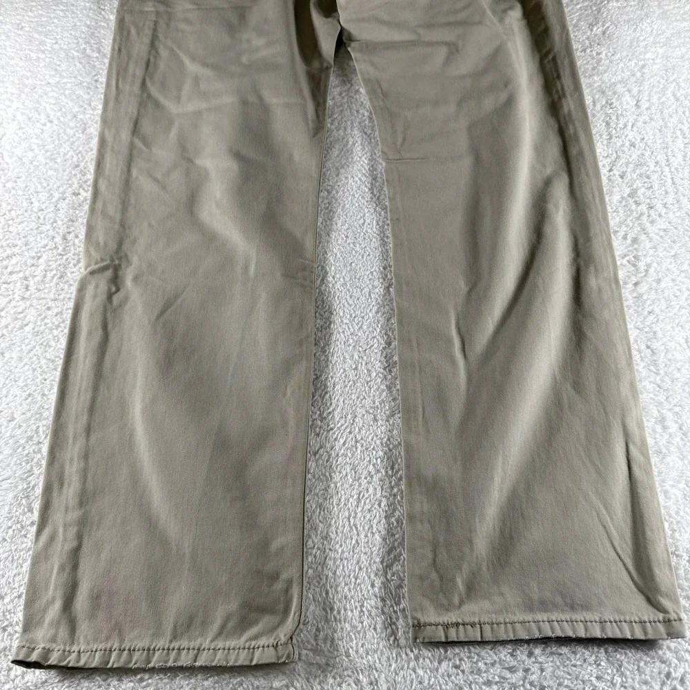 Levis 514 Pants Mens 36x34 Khaki Straight Chino Tan‎ White Tab School 5 Pockets